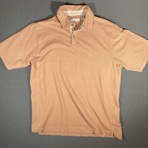 Alex Cannon Polo Shirt‎ Mens Large Orange Short Sleeve Casual Golf